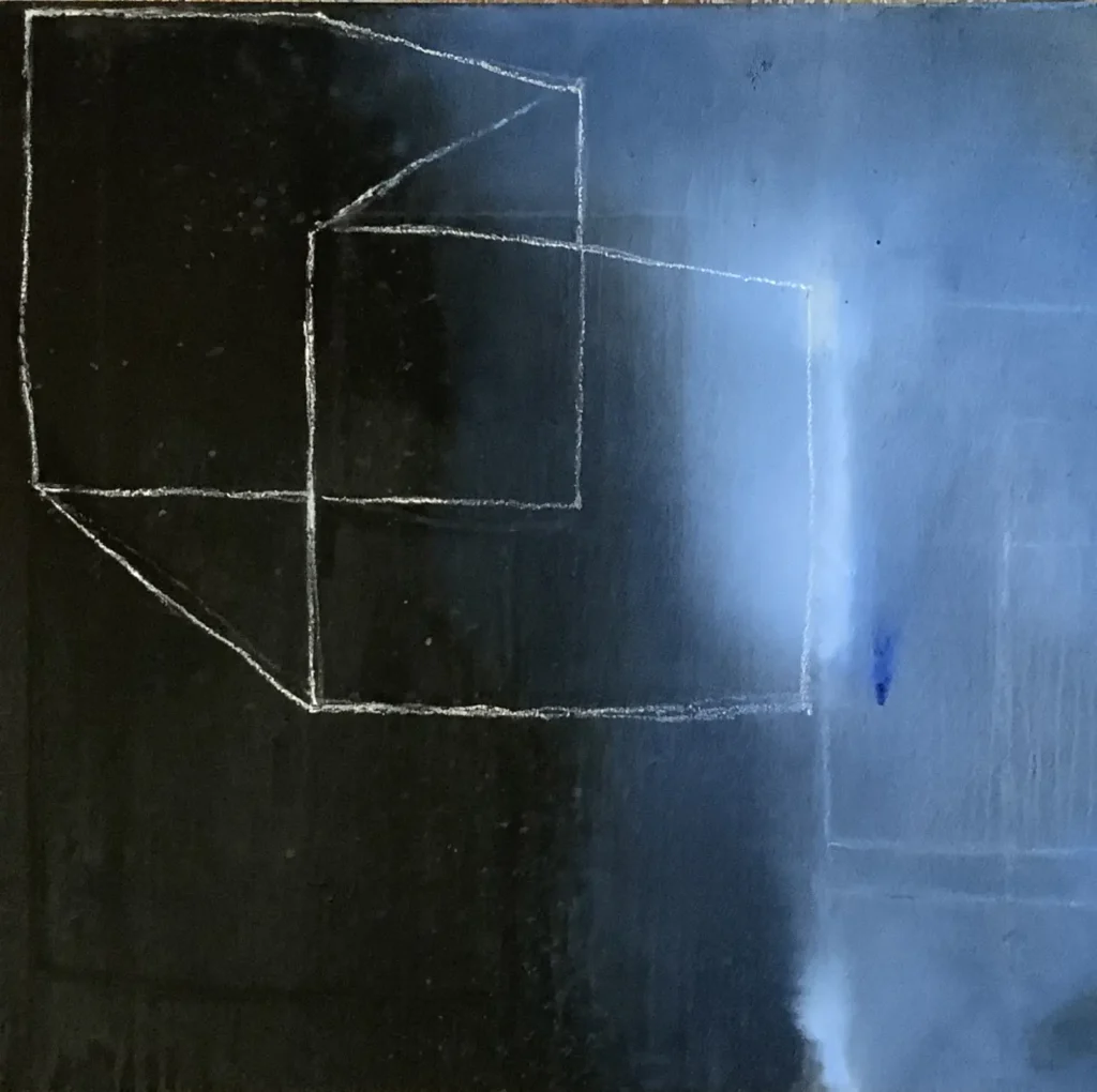 Dau al cub, 170x160cm - Tècnica mixta sobre tela, 2020