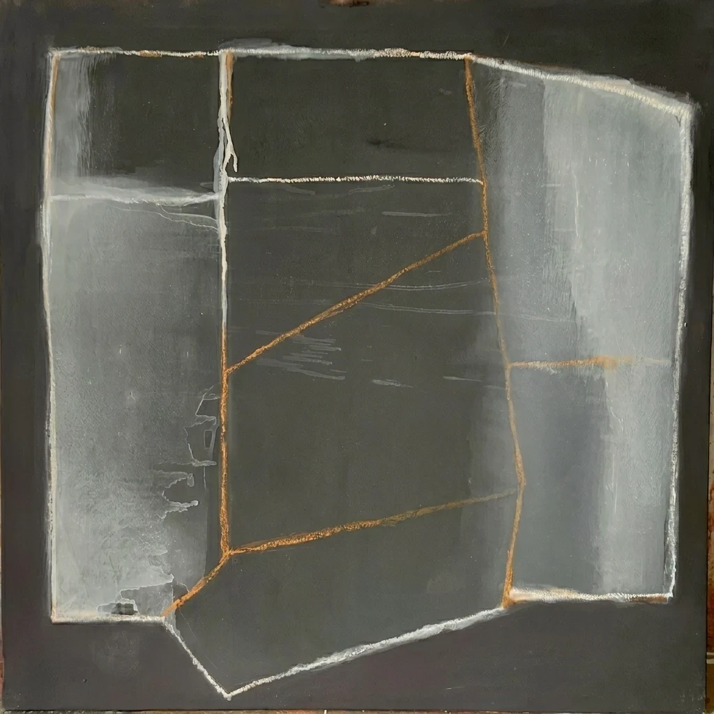 Desplegament X, 70x70cm - Oli sobre tela, 2024