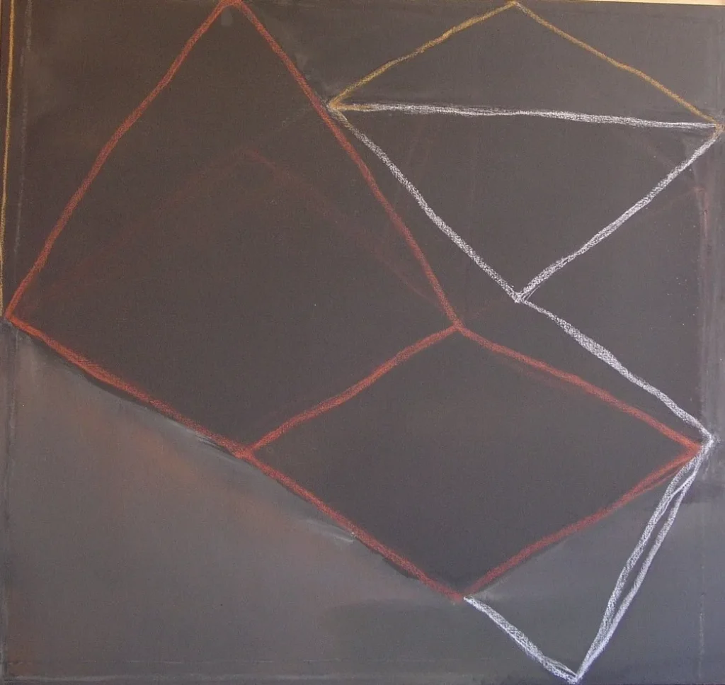 EL PERÍMETRE DEL LABERINT XXXIII, 170X170cm - Técnica mixta sobre te, 2010