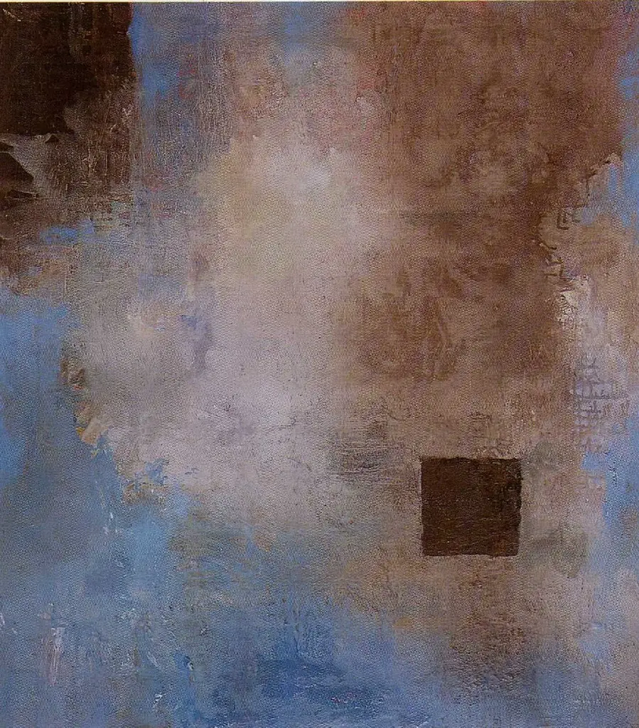 ESPAI OBERT, 90X100cm - Técnica mixta sobre tela, 1990 - Col·lecció particular